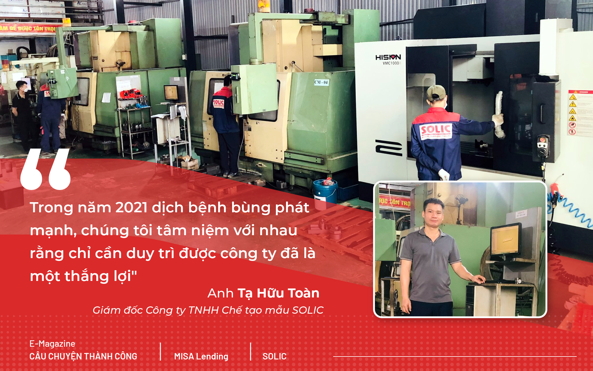 Anh Tạ Hữu Toàn chia sẻ về trải nghiệm vay vốn trên phần mềm MISA meinvoice