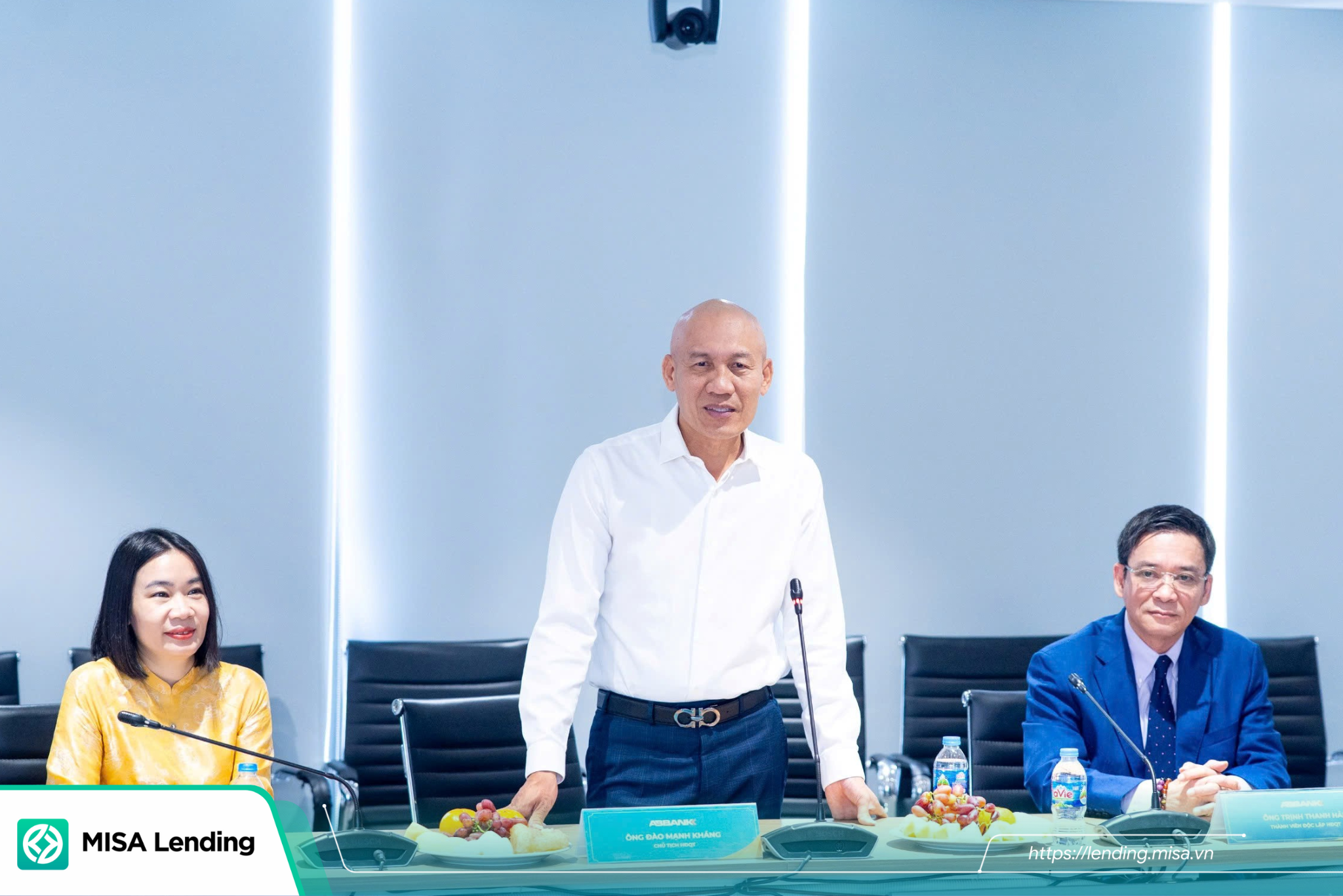 Ông Đào Mạnh Kháng – Chủ tịch HĐQT ABBANK phát biểu tại lễ ký kết.